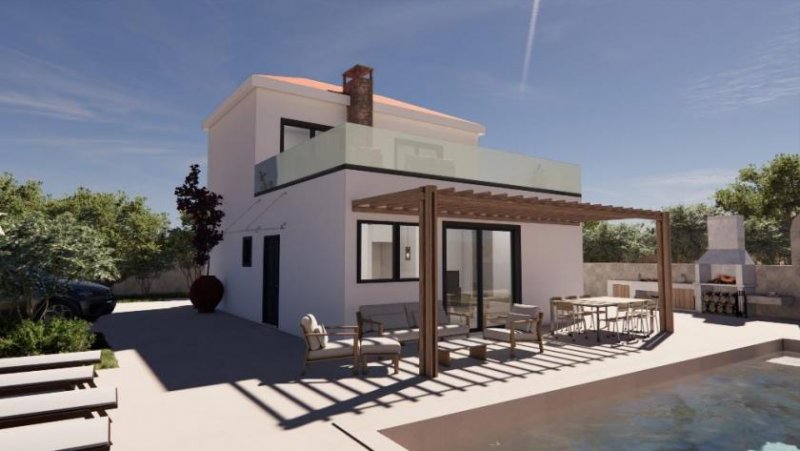 Kirianna Kreta - 8-Villen-Projekt in Kirianna bei Rethymno: Freistehende Villa mit Pool und Meerblick - Villa 3 Haus kaufen